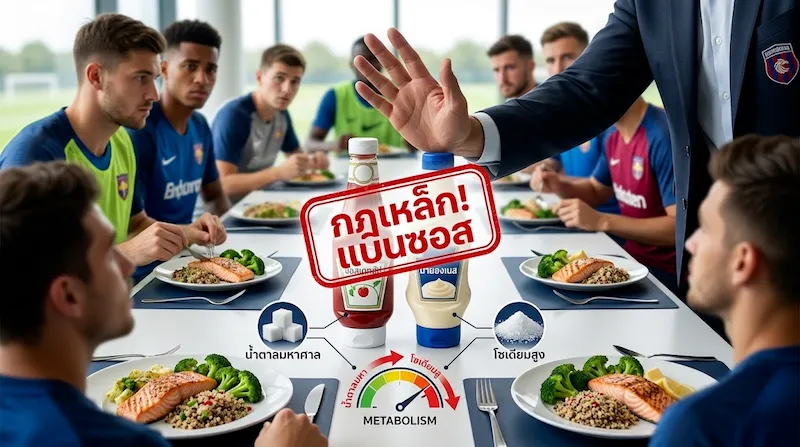 กฎเหล็ก เมนูโภชนาการนักเตะ ที่ผู้จัดการทีมสั่งแบนซอสเคทชัปเพื่อรักษาสุขภาพ